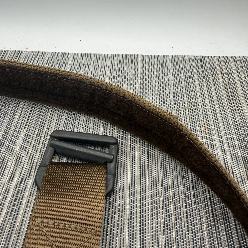 Tac Shield Tactical Riggers Belt Small Coyote Brown Nylon Steel Buckle Size S